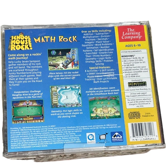 The Learning Company SchoolHouse Rock! Math Rock CD Software - Picture 2 of 2